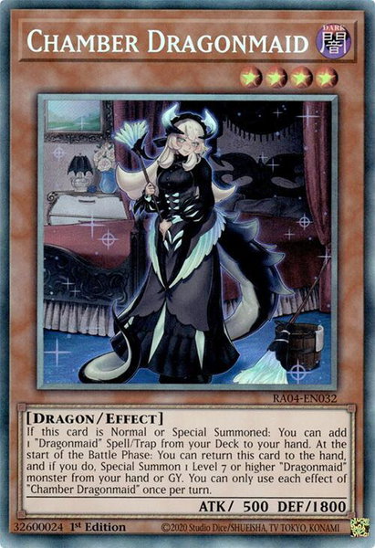Chamber Dragonmaid (PCR) trading card from Quarter Century Stampede Chamber Dragonmaid (PCR) - Quarter Century Stampede YuGiOh trading card