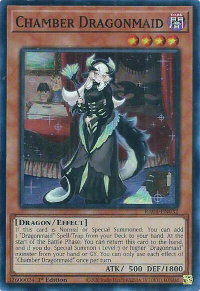 Chamber Dragonmaid - Quarter Century Stampede #RA04-EN032 - Super Rare YuGiOh Trading Card
