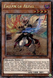 Fallen of Albaz (New Art) (Quarter Century Secret Rare) - Quarter Century Stampede  #RA04-EN034 - Quarter Century Secret Rare YuGiOh Trading Card