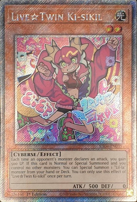 Live Twin Ki-sikil (Platinum Secret Rare) - Quarter Century Stampede YuGiOh trading card