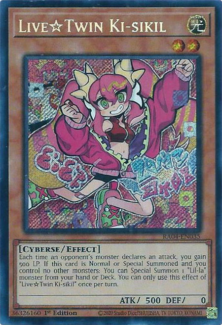 Live Twin Ki-sikil (Secret Rare) trading card from Quarter Century Stampede Live Twin Ki-sikil (Secret Rare) - Quarter Century Stampede YuGiOh trading card