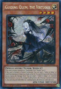 Guiding Quem, the Virtuous (Secret Rare) - Quarter Century Stampede #RA04-EN043 - Secret Rare YuGiOh Trading Card