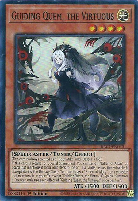 Guiding Quem, the Virtuous - Quarter Century Stampede YuGiOh trading card