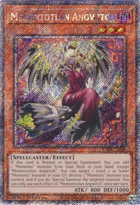 Mementotlan Angwitch (Platinum Secret Rare) - Quarter Century Stampede YuGiOh trading card