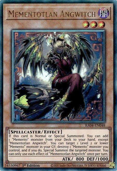 Mementotlan Angwitch (PUR) - Quarter Century Stampede YuGiOh trading card