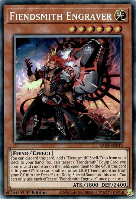 Fiendsmith Engraver (PCR) - Quarter Century Stampede YuGiOh trading card