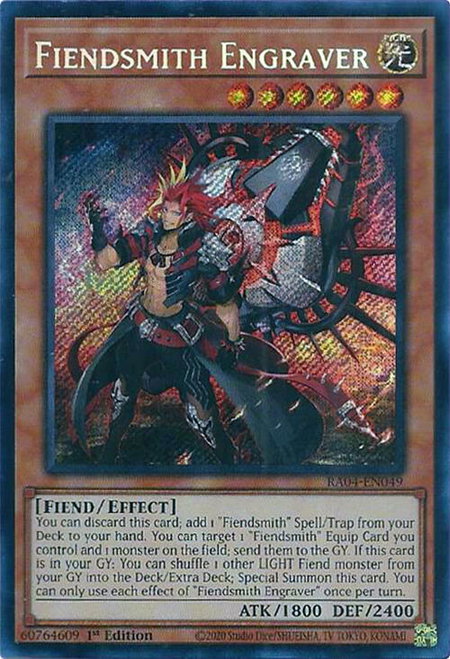 Fiendsmith Engraver (Secret Rare) - Quarter Century Stampede YuGiOh trading card