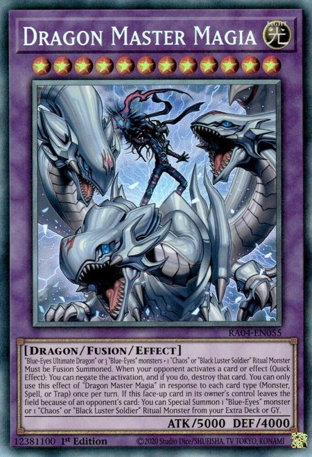 Dragon Master Magia (PCR) trading card from Quarter Century Stampede Dragon Master Magia (PCR) - Quarter Century Stampede YuGiOh trading card