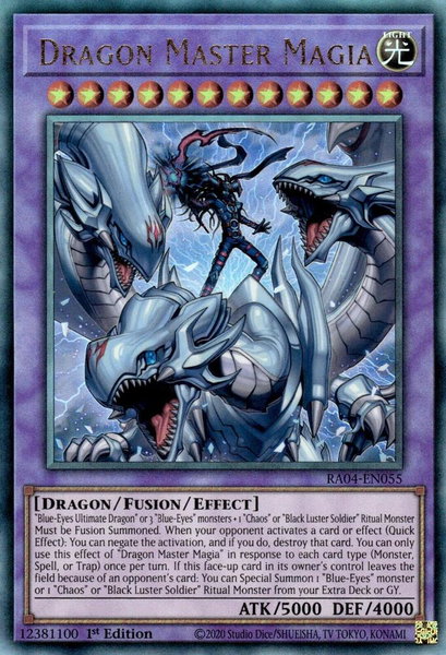 Dragon Master Magia (PUR) - Quarter Century Stampede YuGiOh trading card