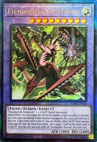 Fiendsmith's Desirae (PUR) - Quarter Century Stampede  #RA04-EN056 - Prismatic Ultimate Rare YuGiOh Trading Card