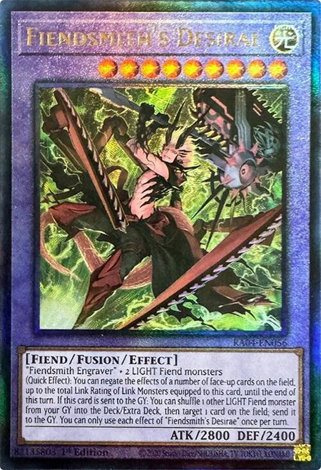 Fiendsmith's Desirae (PUR) - Quarter Century Stampede YuGiOh trading card