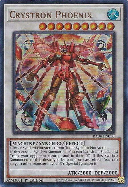 Crystron Phoenix (UR) - Quarter Century Stampede YuGiOh trading card