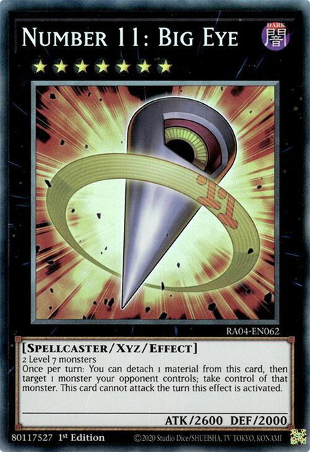 Number 11: Big Eye (PCR) - Quarter Century Stampede YuGiOh trading card