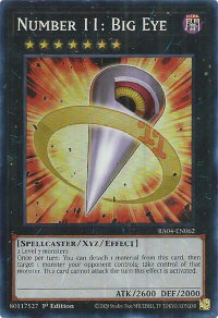 Number 11: Big Eye - Quarter Century Stampede #RA04-EN062 - Super Rare YuGiOh Trading Card
