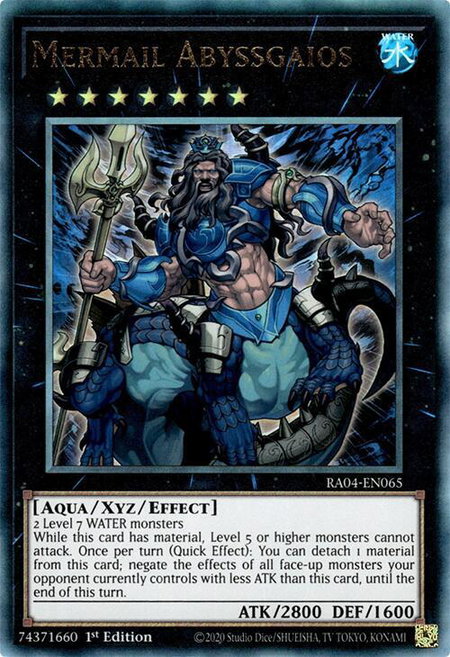 Mermail Abyssgaios (PUR) - Quarter Century Stampede YuGiOh trading card