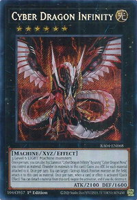 Cyber Dragon Infinity (Secret Rare) - Quarter Century Stampede  #RA04-EN068 - Secret Rare YuGiOh Trading Card