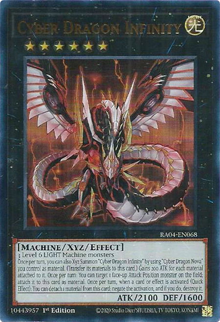 Cyber Dragon Infinity (UR) - Quarter Century Stampede YuGiOh trading card