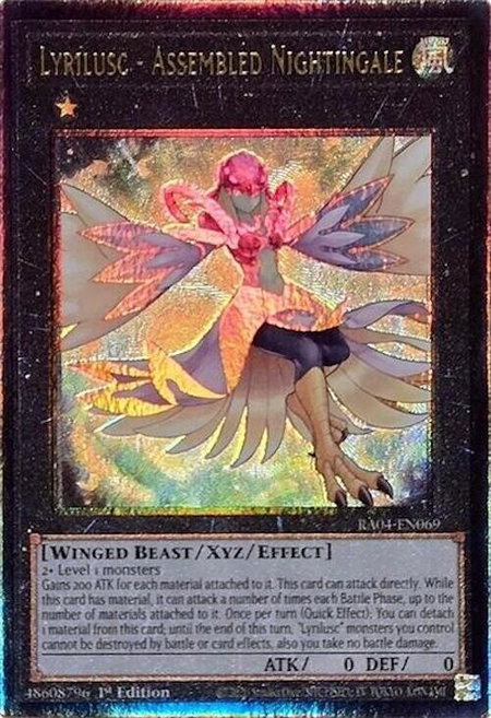 Lyrilusc - Assembled Nightingale (PUR) - Quarter Century Stampede YuGiOh trading card