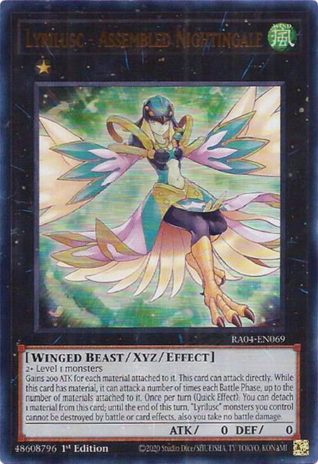 Lyrilusc - Assembled Nightingale (UR) - Quarter Century Stampede YuGiOh trading card