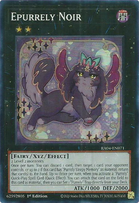 Epurrely Noir - Quarter Century Stampede YuGiOh trading card
