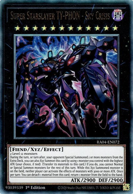Super Starslayer TY-PHON - Sky Crisis (PUR) - Quarter Century Stampede YuGiOh trading card