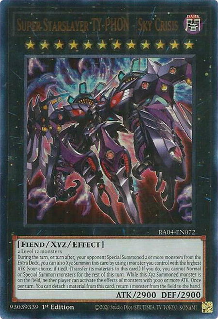 Super Starslayer TY-PHON - Sky Crisis (UR) - Quarter Century Stampede YuGiOh trading card