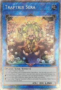 Traptrix Sera (Platinum Secret Rare) - Quarter Century Stampede  #RA04-EN075 - Platinum Secret Rare YuGiOh Trading Card