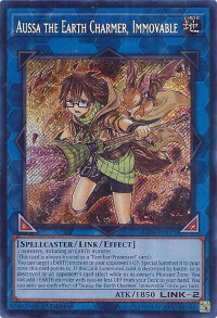 Aussa the Earth Charmer, Immovable (Secret Rare) - Quarter Century Stampede #RA04-EN078 - Secret Rare YuGiOh Trading Card