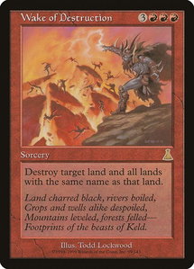Wake of Destruction - Urza's Destiny (UDS) #99 - Rare Magic: The Gathering Trading Card