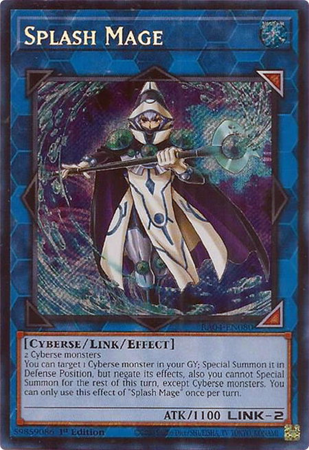 Splash Mage (Secret Rare) - Quarter Century Stampede YuGiOh trading card