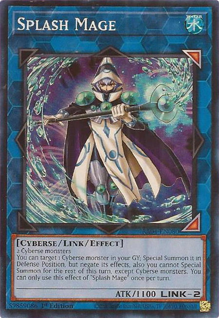 Splash Mage - Quarter Century Stampede YuGiOh trading card