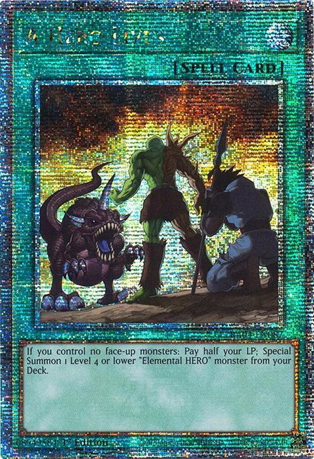 A Hero Lives (Quarter Century Secret Rare) - Quarter Century Stampede YuGiOh trading card
