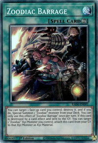 Zoodiac Barrage (PCR) - Quarter Century Stampede  #RA04-EN091 - Prismatic Collector's Rare YuGiOh Trading Card