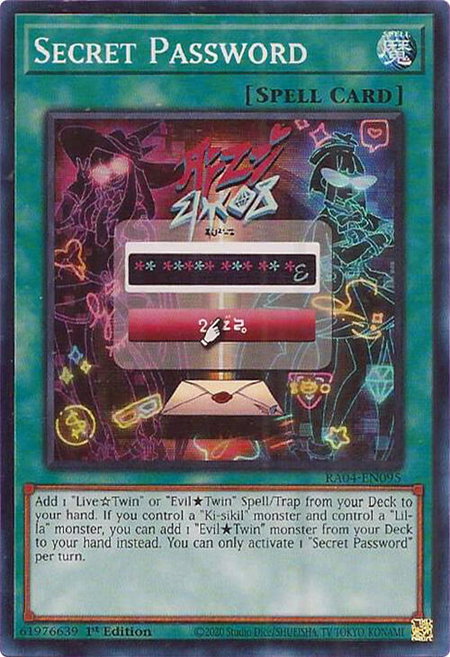 Secret Password - Quarter Century Stampede YuGiOh trading card