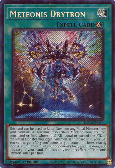 Meteonis Drytron (Secret Rare) - Quarter Century Stampede YuGiOh trading card