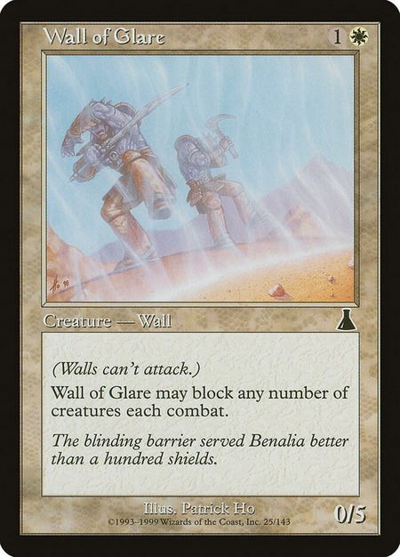 Wall of Glare - Urza's Destiny Magic: The Gathering trading card