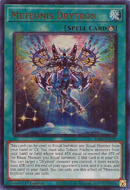 Meteonis Drytron (UR) - Quarter Century Stampede YuGiOh trading card