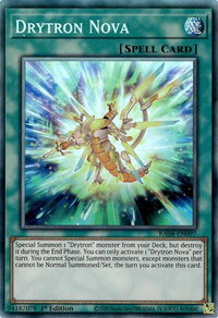 Drytron Nova (PCR) - Quarter Century Stampede  #RA04-EN097 - Prismatic Collector's Rare YuGiOh Trading Card
