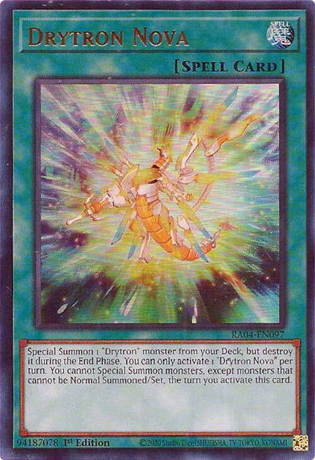 Drytron Nova (UR) - Quarter Century Stampede YuGiOh trading card