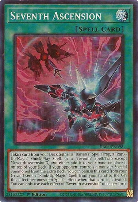 Seventh Ascension - Quarter Century Stampede YuGiOh trading card