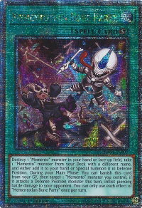 Mementotlan Bone Party (Quarter Century Secret Rare) - Quarter Century Stampede #RA04-EN099 - Quarter Century Secret Rare YuGiOh Trading Card