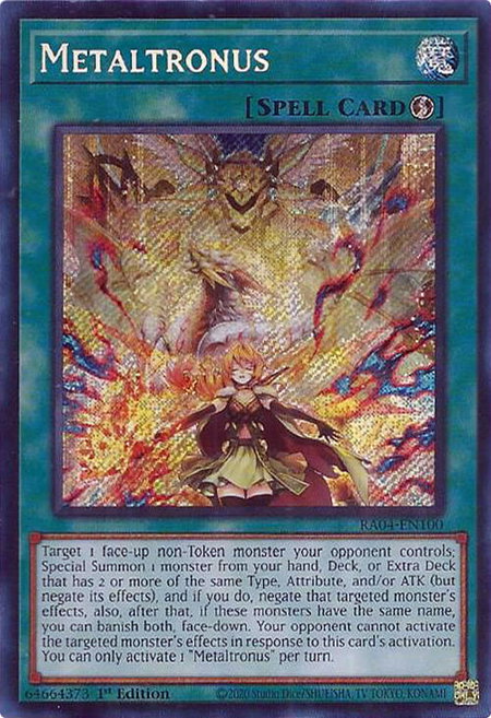 Metaltronus (Secret Rare) - Quarter Century Stampede YuGiOh trading card