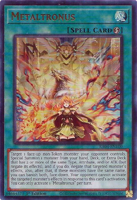 Metaltronus (UR) - Quarter Century Stampede YuGiOh trading card