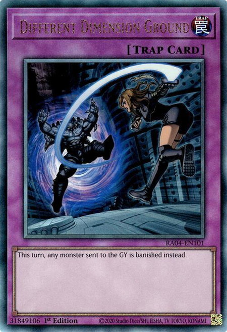 Different Dimension Ground (PUR) - Quarter Century Stampede YuGiOh trading card