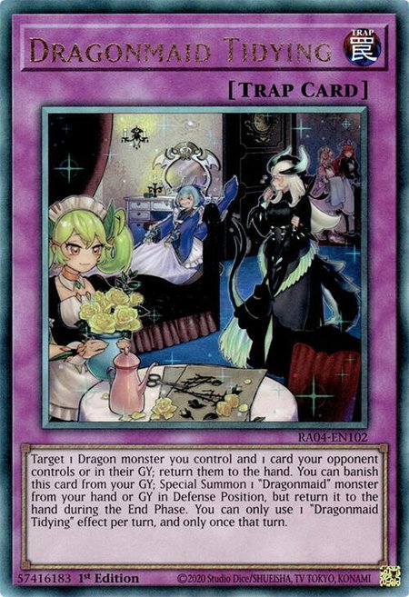 Dragonmaid Tidying (PUR) - Quarter Century Stampede YuGiOh trading card