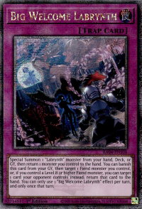 Big Welcome Labrynth (Quarter Century Secret Rare) - Quarter Century Stampede #RA04-EN104 - Quarter Century Secret Rare YuGiOh Trading Card