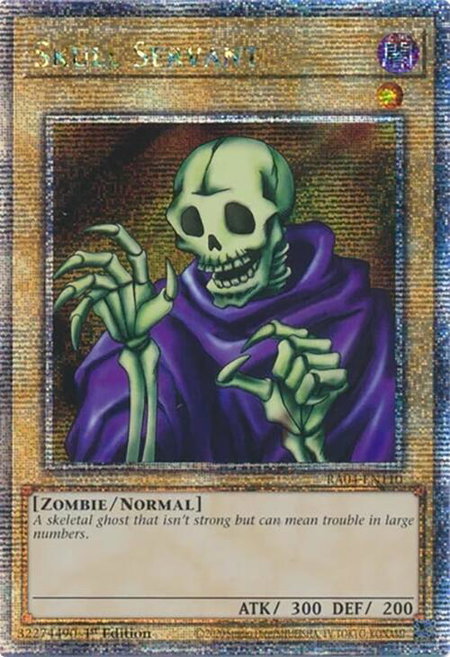 Skull Servant (Quarter Century Secret Rare) - Quarter Century Stampede YuGiOh trading card
