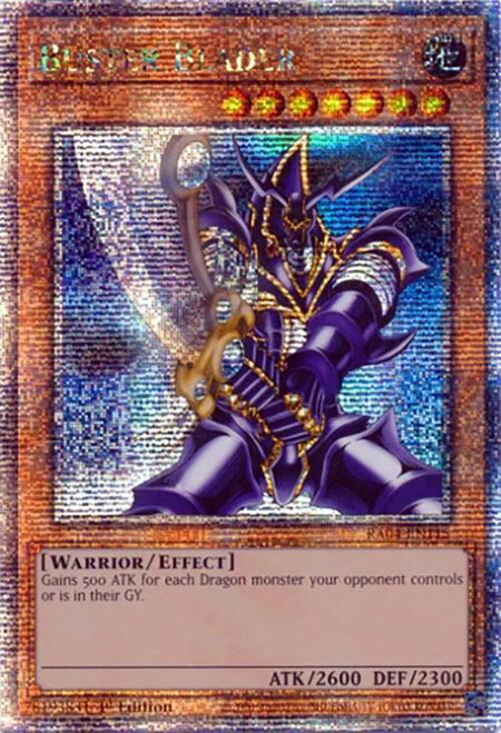 Buster Blader (Quarter Century Secret Rare) - Quarter Century Stampede YuGiOh trading card