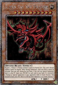 Slifer the Sky Dragon (Platinum Secret Rare) - Quarter Century Stampede  #RA04-EN117 - Platinum Secret Rare YuGiOh Trading Card
