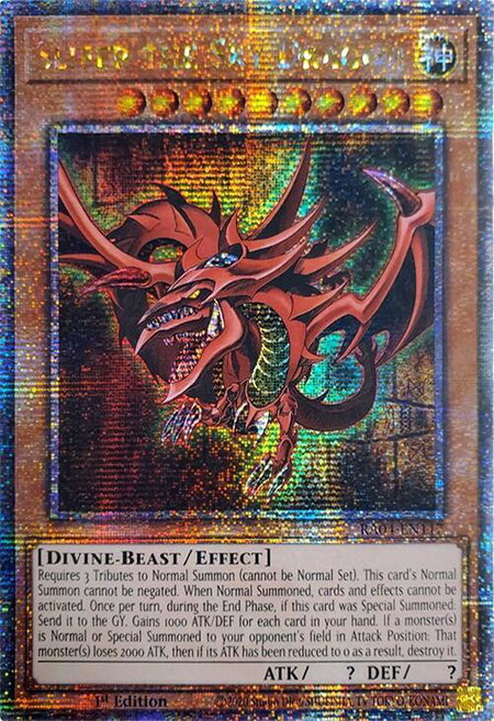 Slifer the Sky Dragon (Quarter Century Secret Rare) - Quarter Century Stampede YuGiOh trading card